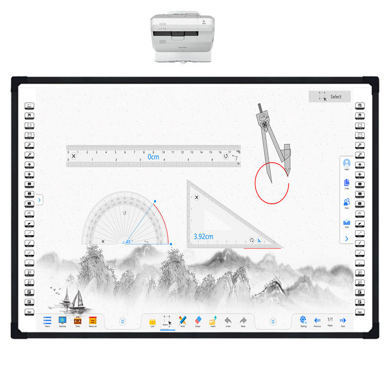 iBoard Factory Digitaal Smart Whiteboard Aluminium Frame Nano Keramisch Oppervlak Voor het lesgeven in de klas Touch Panel Interactief Whiteboard