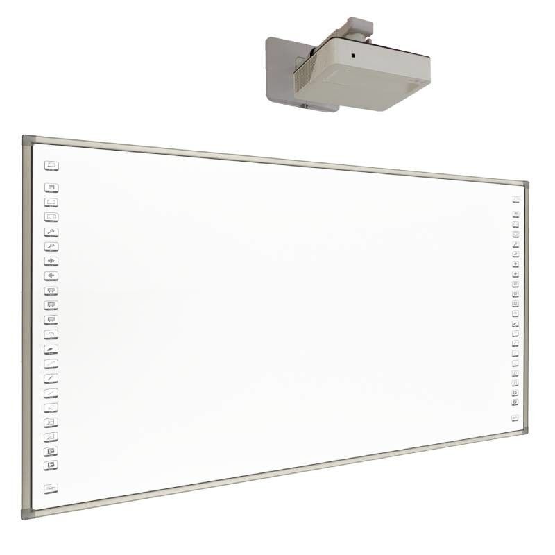 Interactief whiteboard met multi-touch-ondersteuning Infrarood Interactief whiteboard Type interactief whiteboard