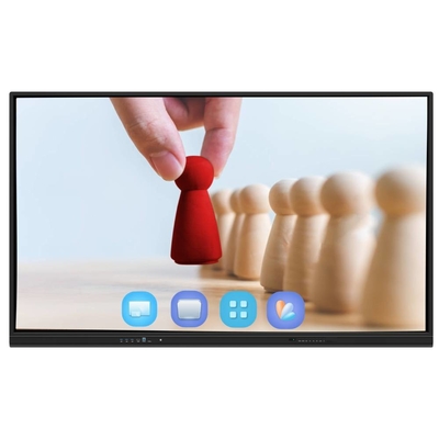Android 13 IR Interactief Whiteboard Finger Touch 65 75 86 Inch 4K Smart Panel Display met wifi RJ45 draadloos delen van pad/telefoon/laptop voor school kantoor vergaderingen