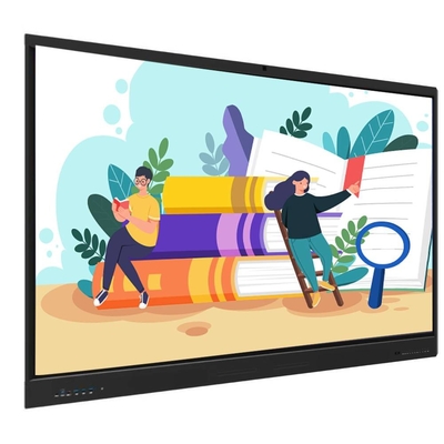 fabriek 65 75 86 Inch 20 Punten All In One Interactief Whiteboard Smart Board Flat Panel LCD Infrarood Touch Screen met onderwijs kantoor vergadering software