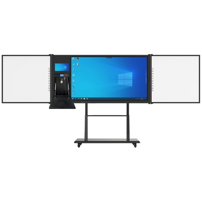 75' Interactief scherm Android Windows Multi Touch 4K UHD LED Blackboard Smart Whiteboard Camera Mic Scanner Visualizer