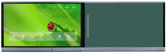 Interactief IR Blackboard met 75 86 98 inch DLED Display Optioneel Witte/Groene/Zwarte Board Stylus inbegrepen