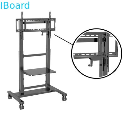 Interactieve whiteboardstand met 100 kg laadvermogen en 360° remwielen voor 55-86 inch tv's