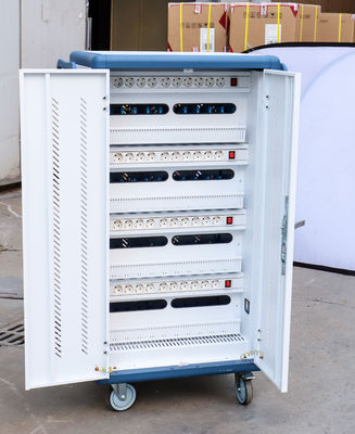 CE AC Charging DC Charging And USB Type-A Type-C Vault Storage IPad Charging Cart Mobiele oplaadkas met wielen