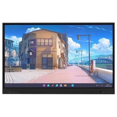 500cd/m2 Helderheid LCD Smart Board met Android OS 14 en of Grijs Zwart Frame Kleur
