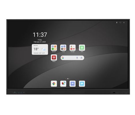 Interactieve Vlak Comité 65 Vertonings Slimme Touchscreen Android 11 met OPS-Nok Mic