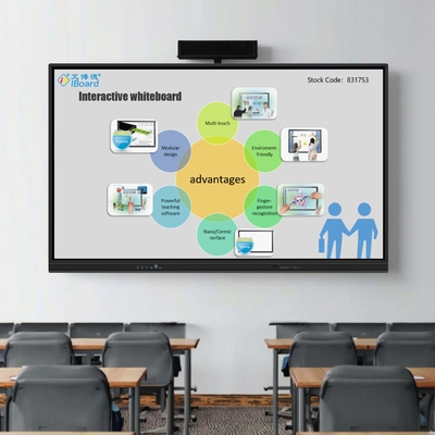 65 inch Interactief Flat Panel Display Touchscreen Monitor met Geüpdate AI Functie voor Slimme Klas