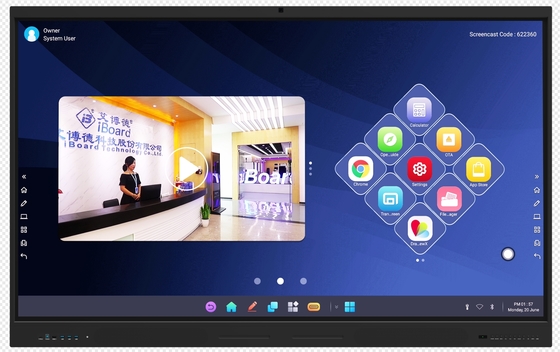 IBoard Hot Sale product 86 inch Interactief Flat Panel Whiteboard Touchscreen Digitale Displays Smart Whiteboard Voor Vergaderingen Conferenties Klaslokalen