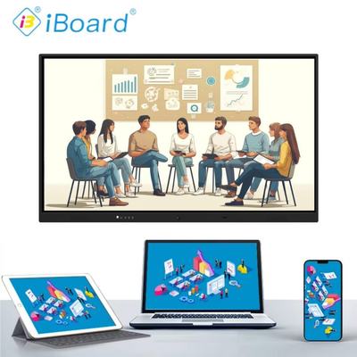 75 inch interactief platte scherm display touchscreen monitor met Android systeem voor Smart Classroom