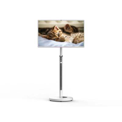 32 inch Android 13 touchscreen kiosk met mobiele standaard en interactieve digitale bewegwijzering