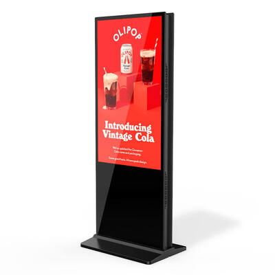 Hoogwaardige 55 65 inch vloer staan binnen LCD reclame spelen totem digitale signage hd reclame kiosk 4k touchscreen