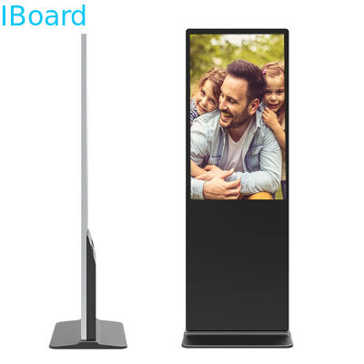 Vrijstaande digitale borden met een helderheid van 500-2500 Nits en een 16,7M-kleurig lcd-scherm voor reclame binnen