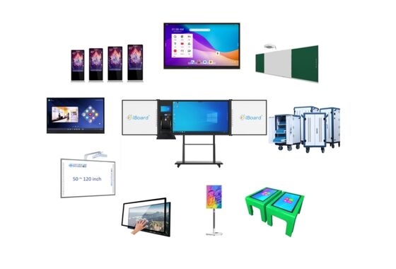 Meertalige opties Alles-in-één display met smartboards inclusief ingebouwde luidsprekers 2 X 15W voor communicatie en interactief leren