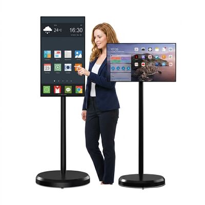 27 inch touchscreen kiosk met 10W2 luidsprekers voor interactieve openbaar vervoer informatie